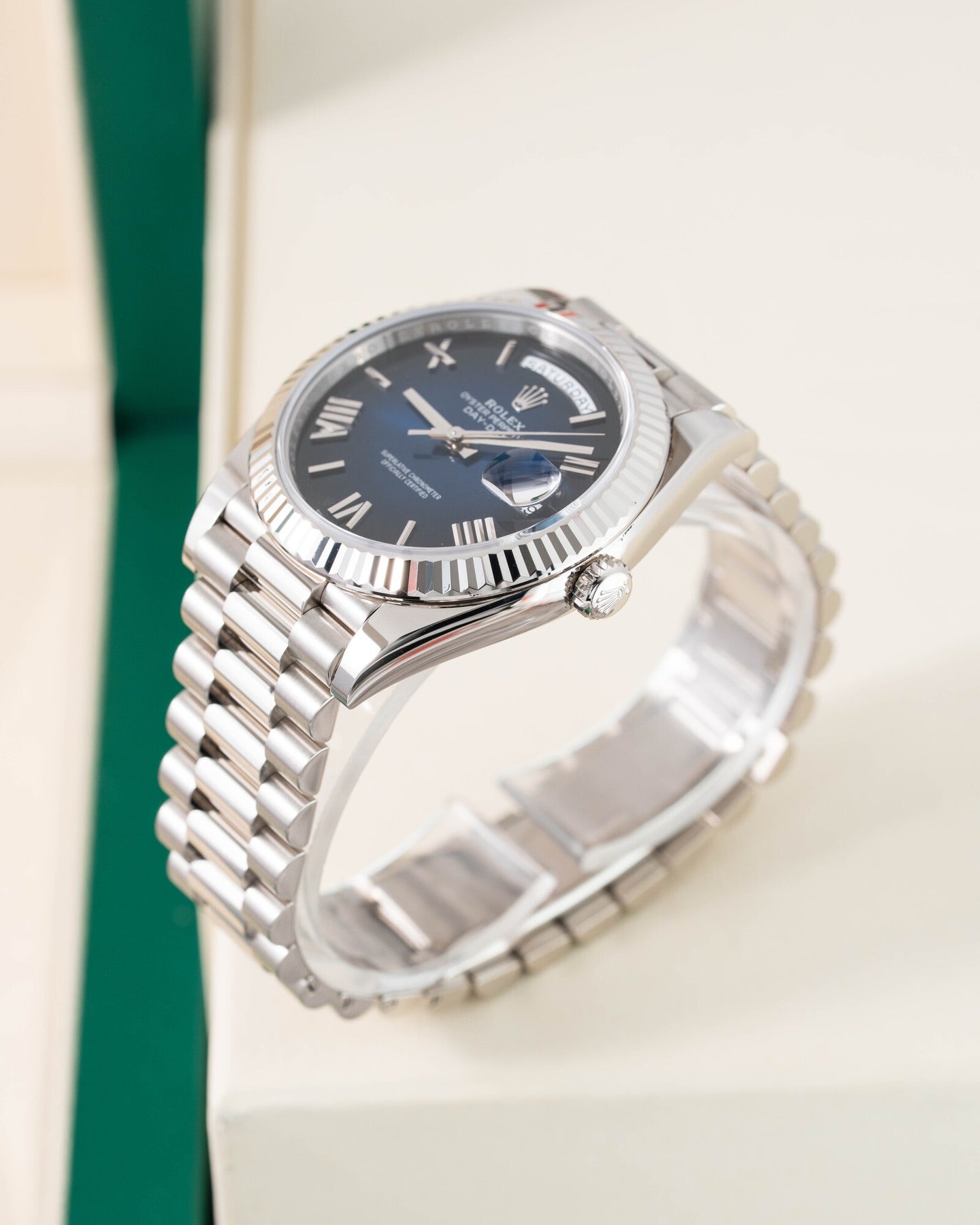 Rolex Day-Date 40mm –  blue “Stella”