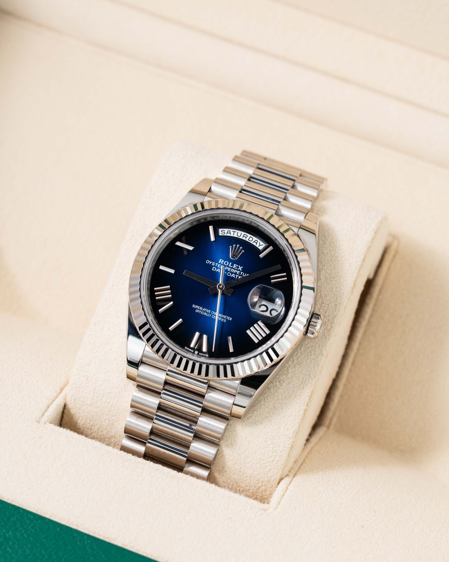 Rolex Day-Date 40mm –  blue “Stella”