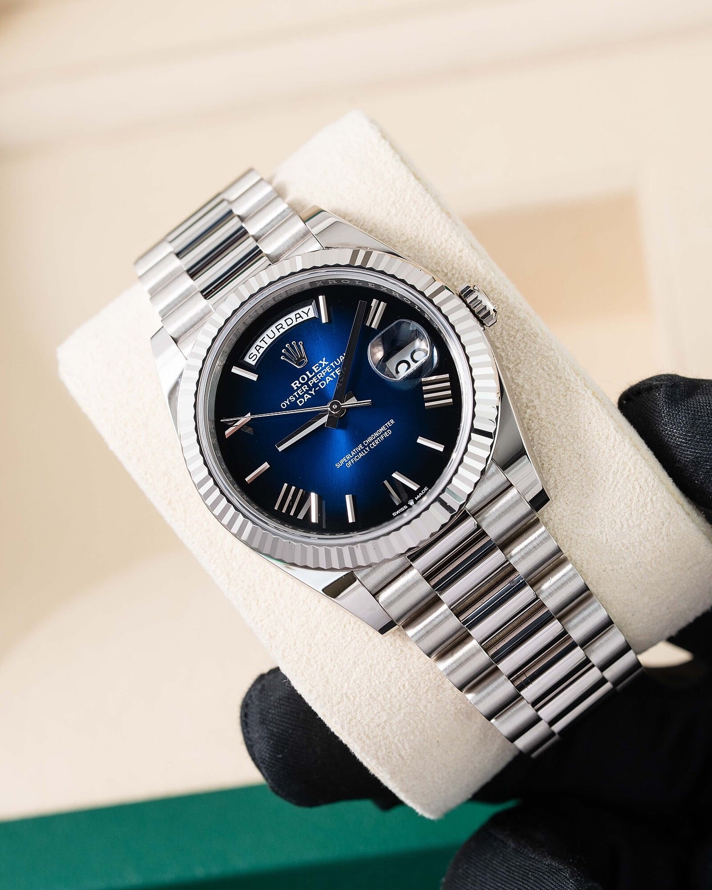 Rolex Day-Date 40mm –  blue “Stella”